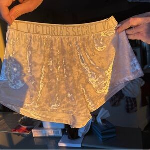 victoria secret velvet booty shorts